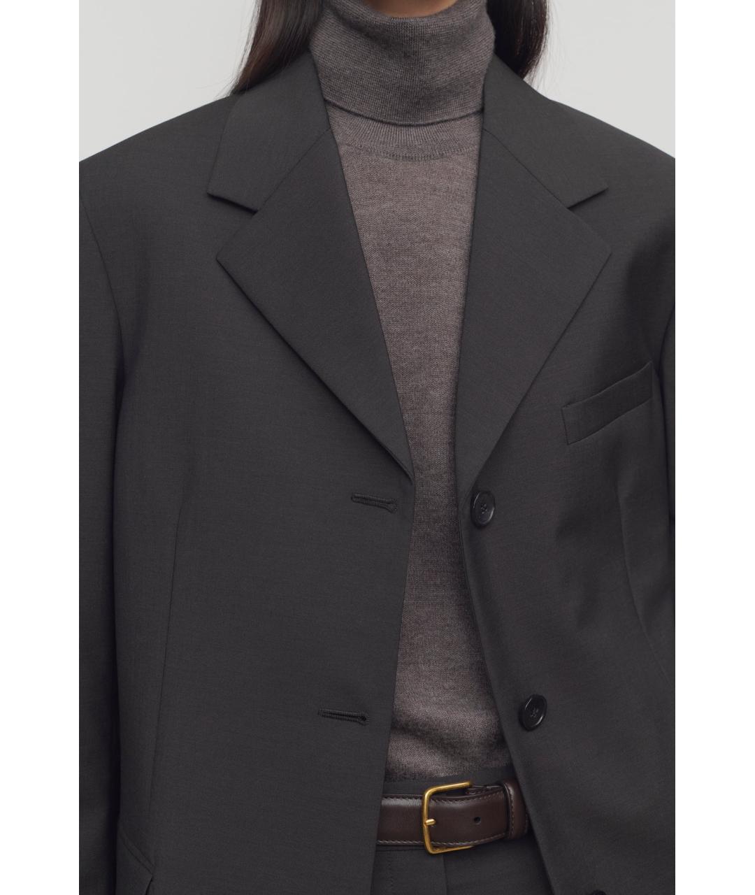 THE ROW Коричневый шерстяной жакет/пиджак, фото 6