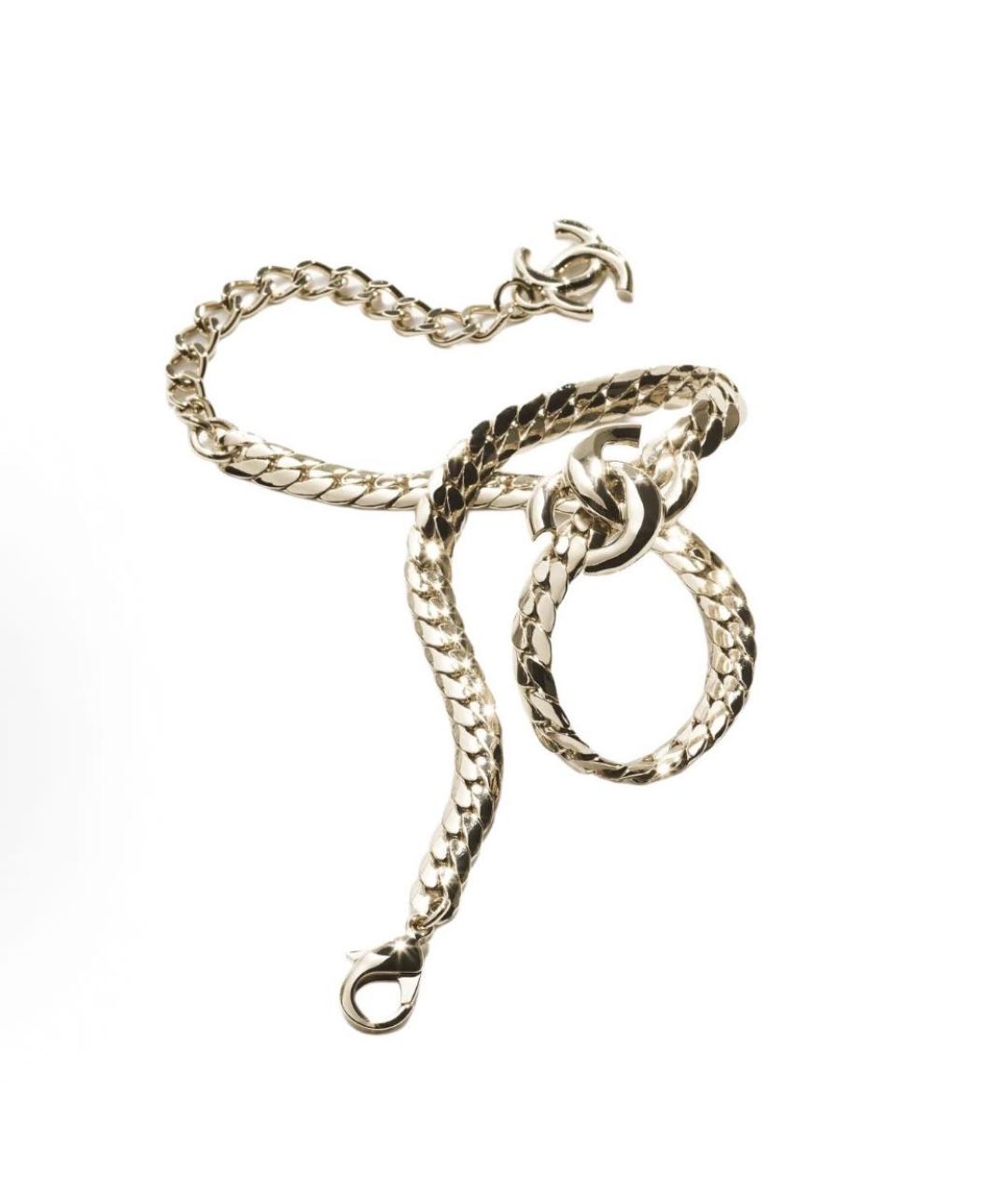 CHANEL Золотой металлический чокер, фото 2