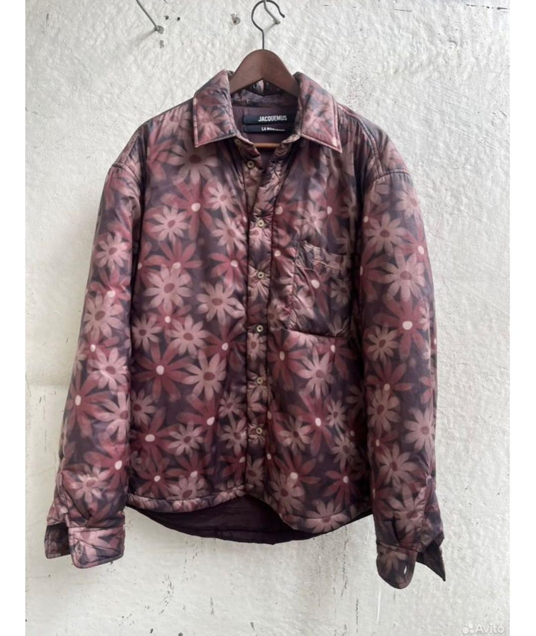 JACQUEMUS Коричневая полиамидовая куртка, фото 5