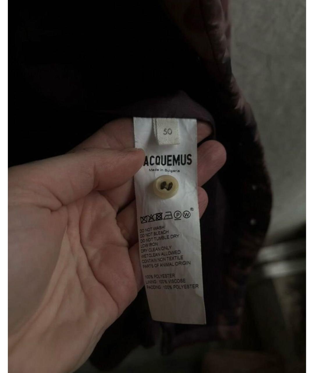 JACQUEMUS Коричневая полиамидовая куртка, фото 3