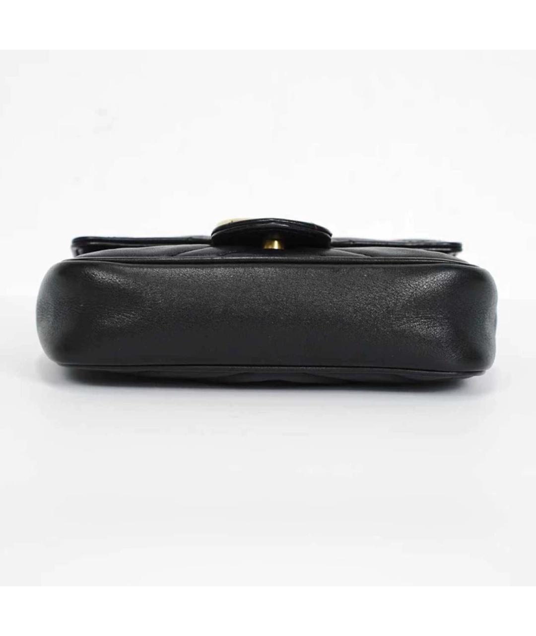 GUCCI Черная кожаная сумка через плечо, фото 5