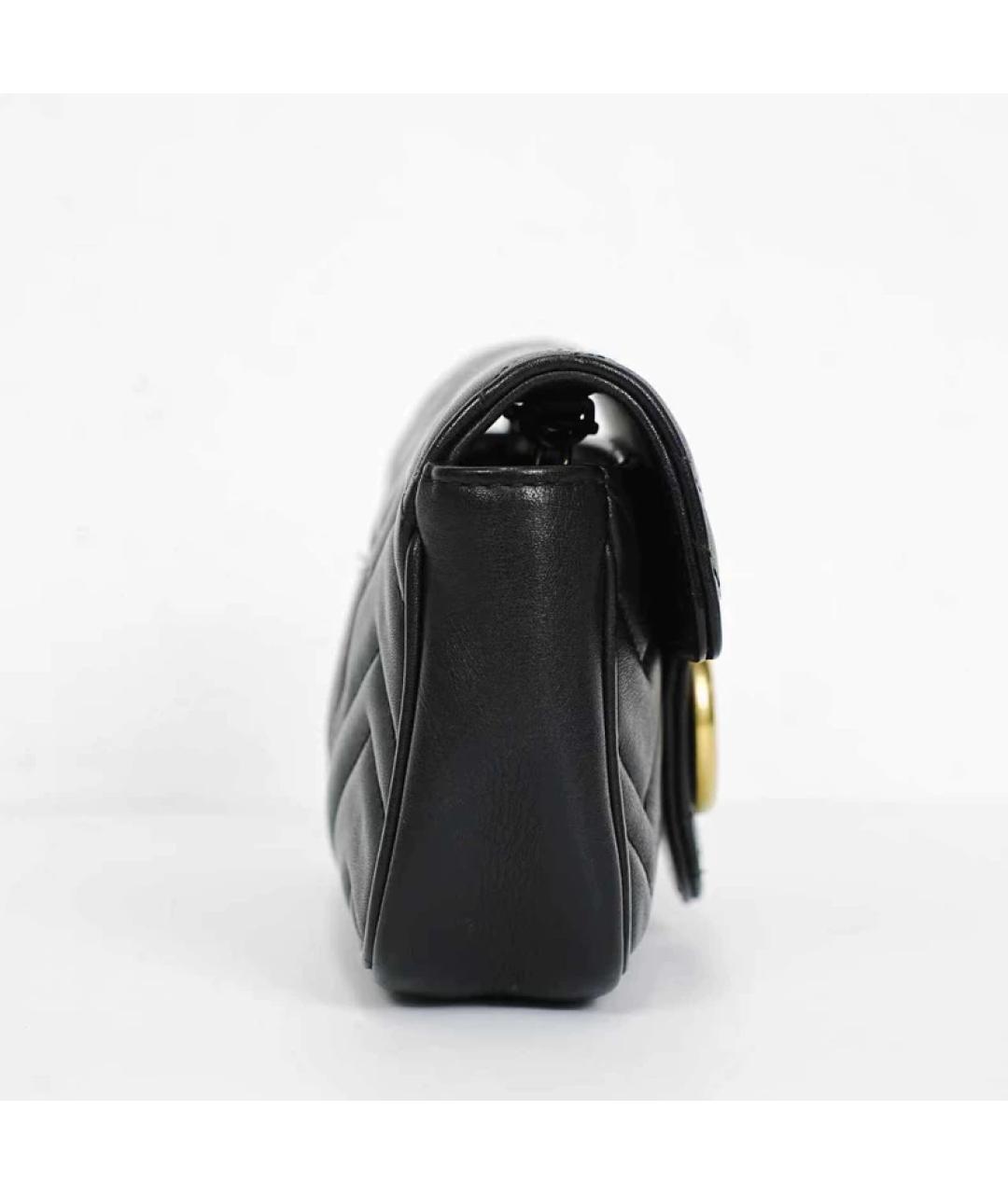 GUCCI Черная кожаная сумка через плечо, фото 8