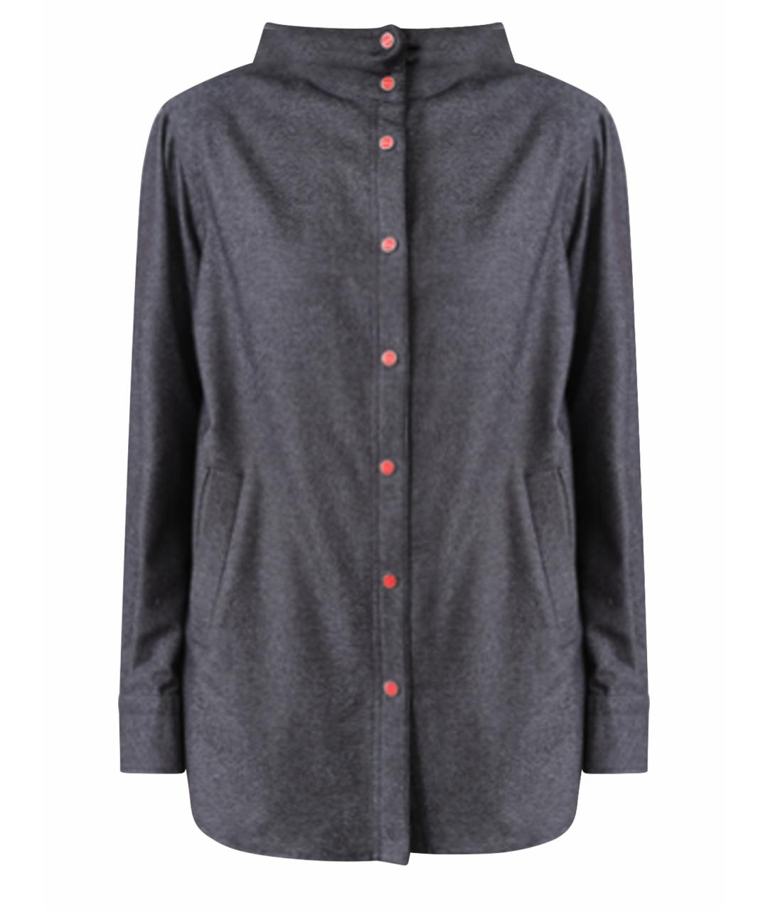 KITON Темно-синяя кашемировая рубашка, фото 1