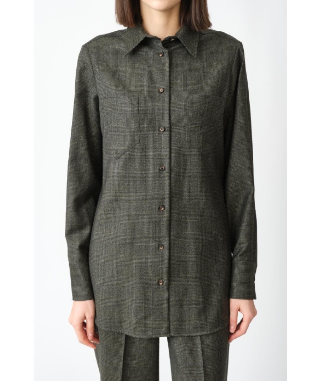 KITON Зеленая шерстяная блузы, фото 3