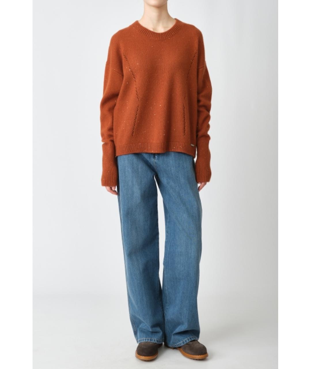 KITON Коричневый кашемировый джемпер / свитер, фото 2