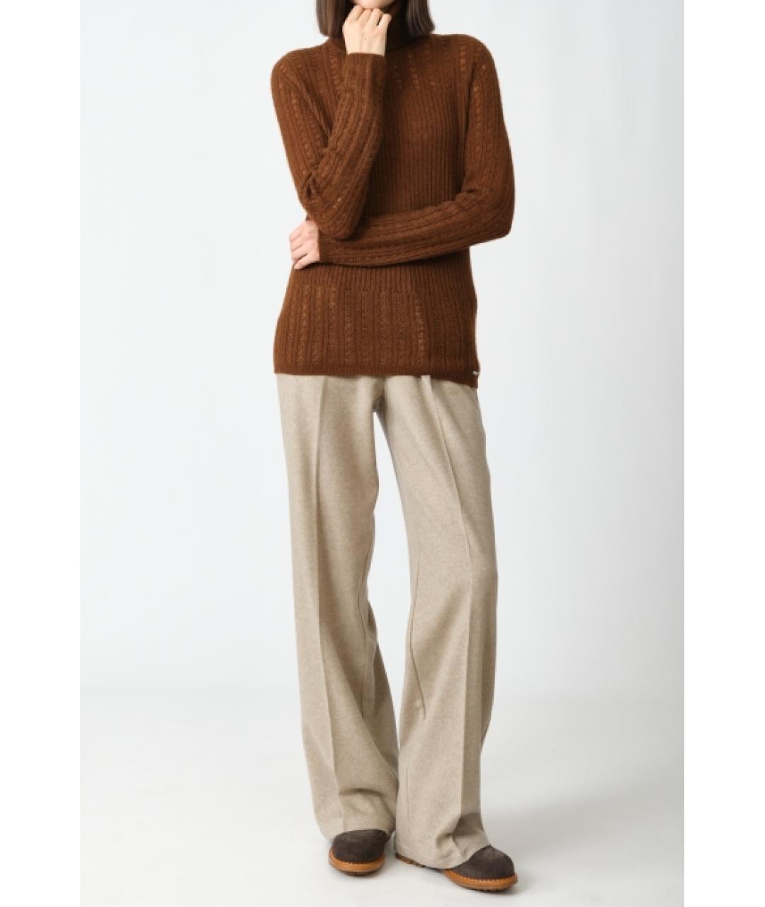 KITON Коричневый кашемировый джемпер / свитер, фото 2