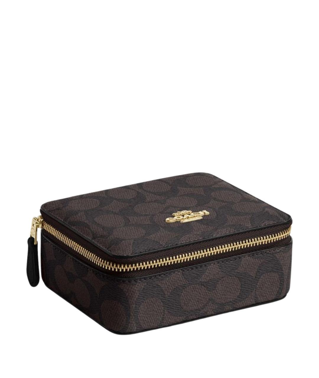 COACH Коричневая косметичка, фото 1