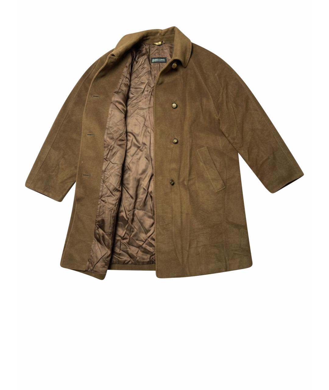 HERNO Коричневое шерстяное пальто, фото 1