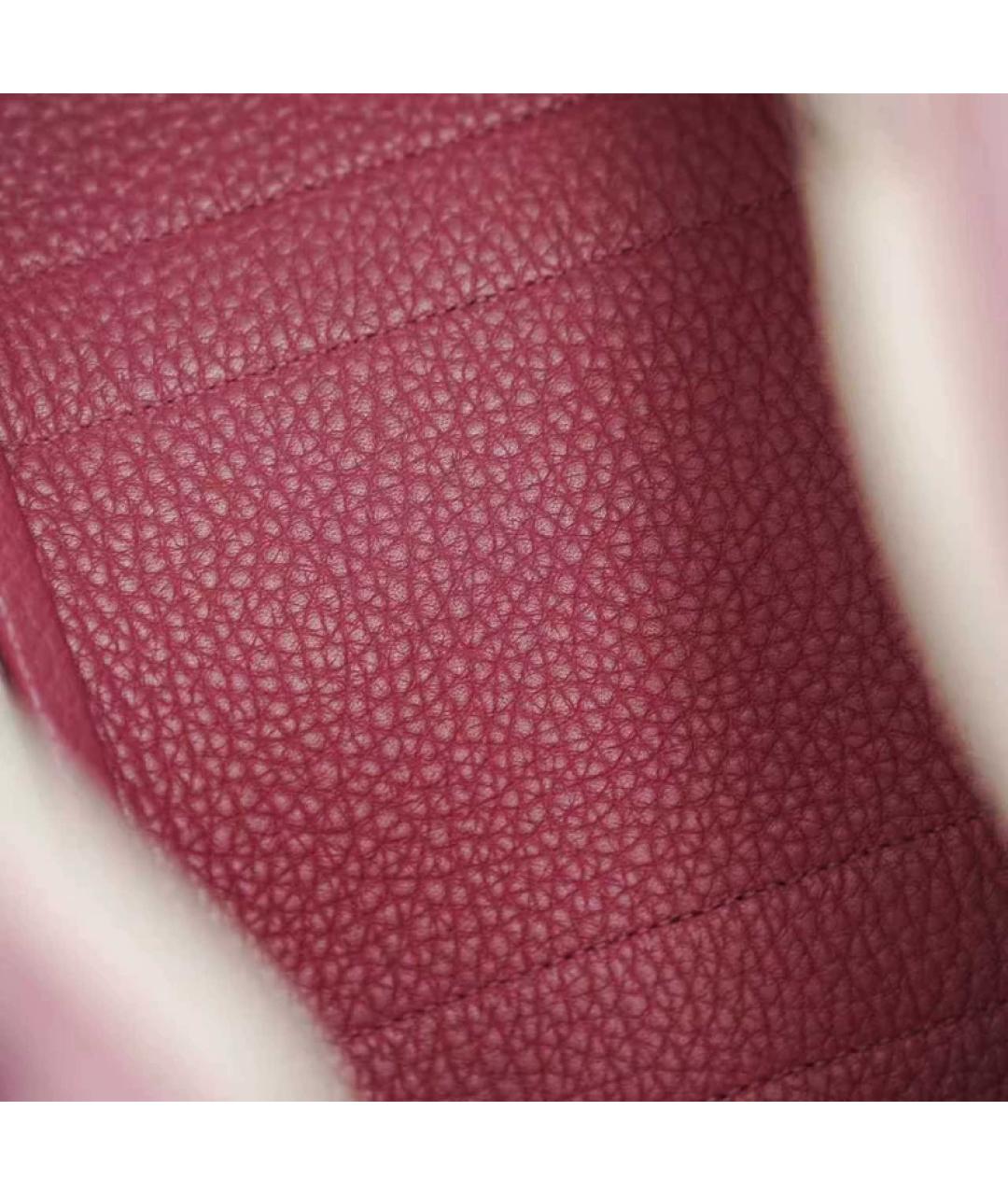 HERMES Розовая кожаная сумка с короткими ручками, фото 8