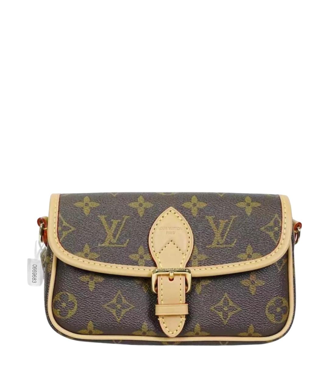 LOUIS VUITTON Коричневая сумка через плечо, фото 1