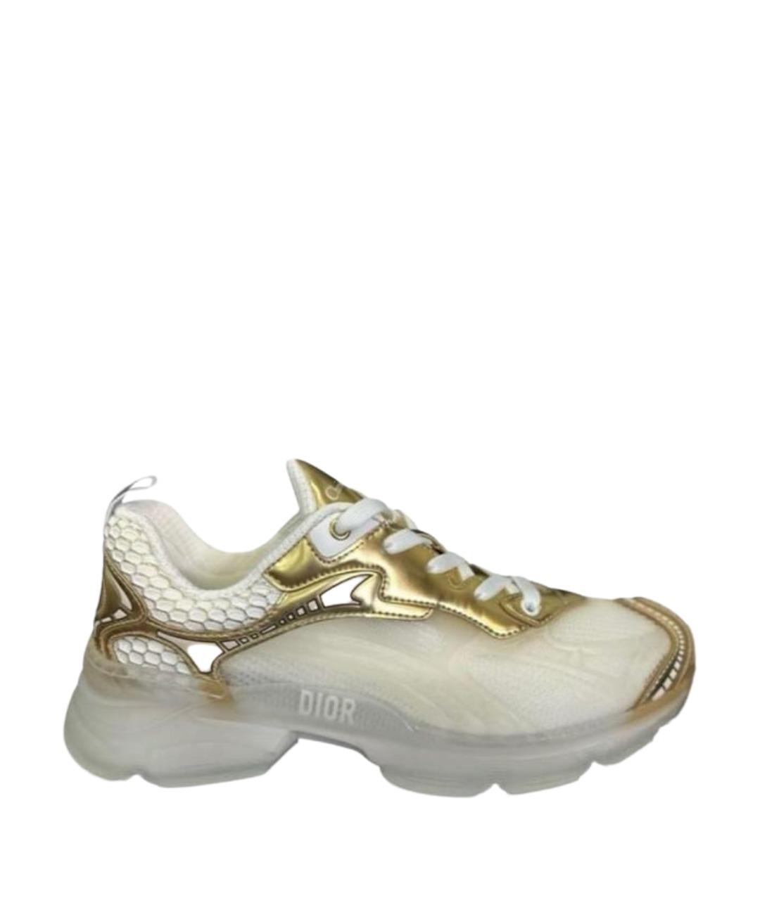 CHRISTIAN DIOR Золотые кроссовки, фото 1