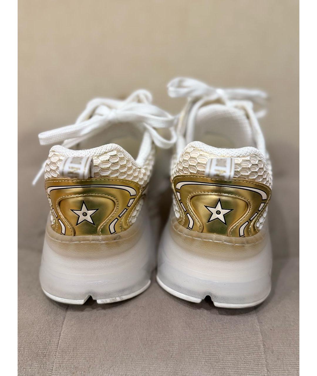 CHRISTIAN DIOR Золотые кроссовки, фото 8