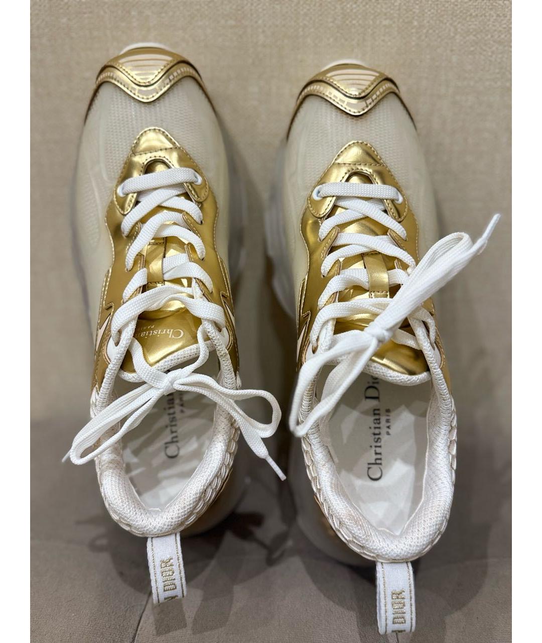 CHRISTIAN DIOR Золотые кроссовки, фото 5