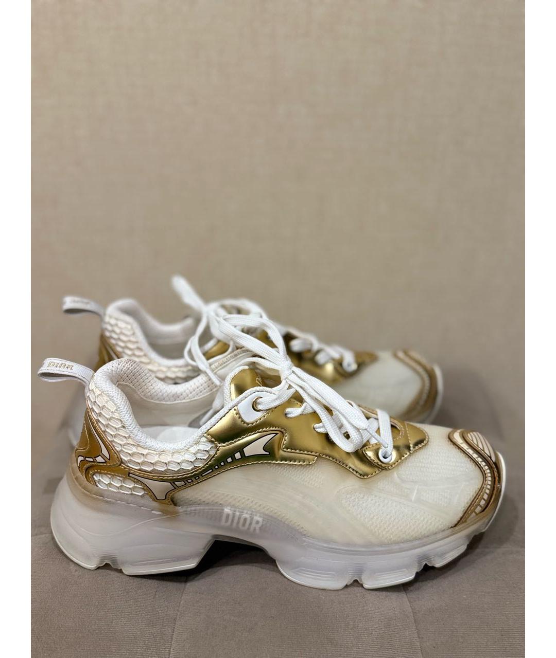 CHRISTIAN DIOR Золотые кроссовки, фото 7