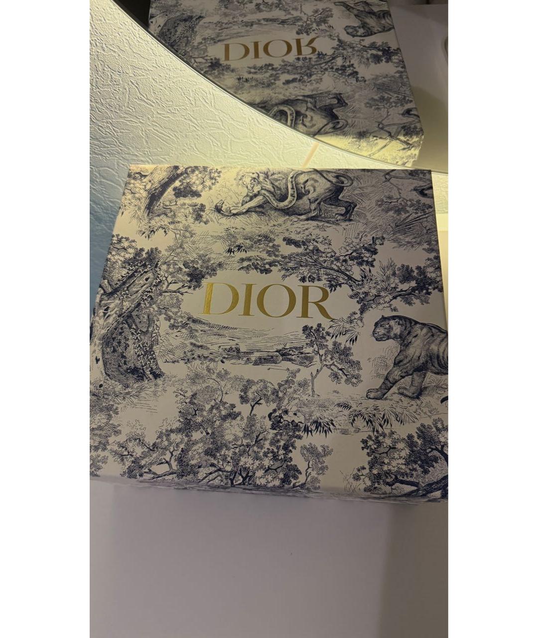 CHRISTIAN DIOR Темно-синяя жаккардовая сумка через плечо, фото 4