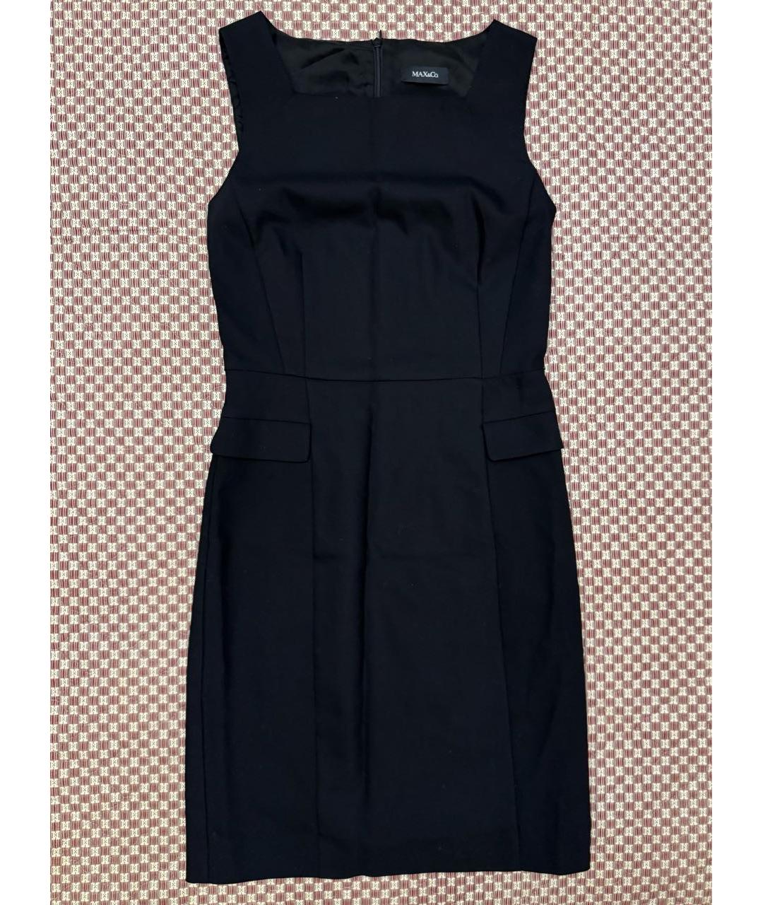 MAX MARA Черное хлопковое повседневное платье, фото 6