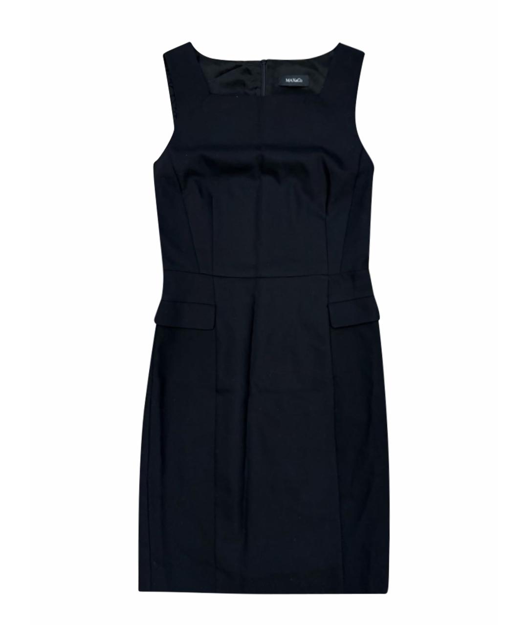 MAX MARA Черное хлопковое повседневное платье, фото 1