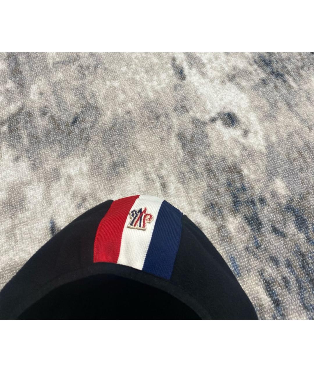 MONCLER Темно-синяя шапка, фото 3