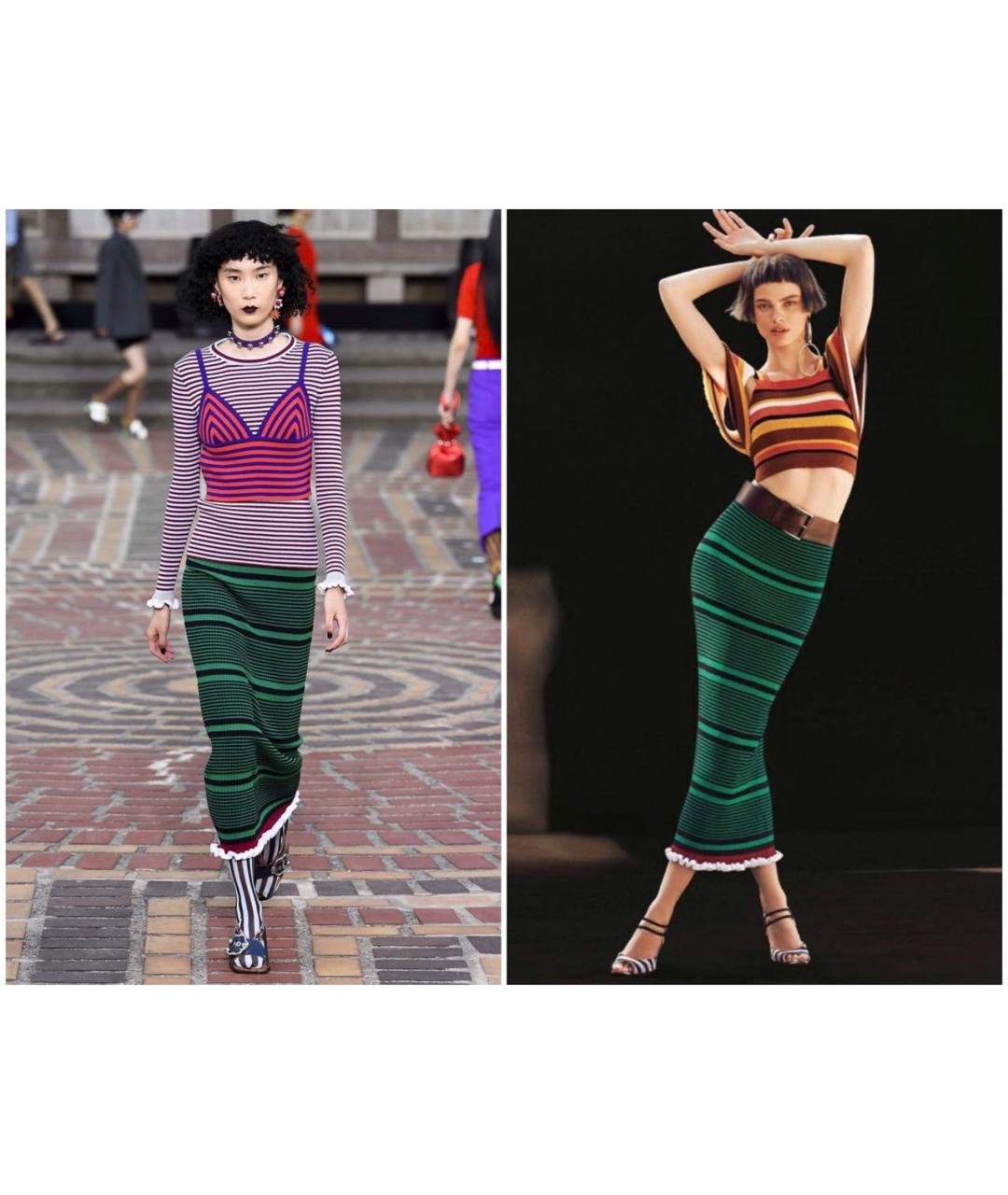 KENZO Мульти хлопковая юбка миди, фото 8