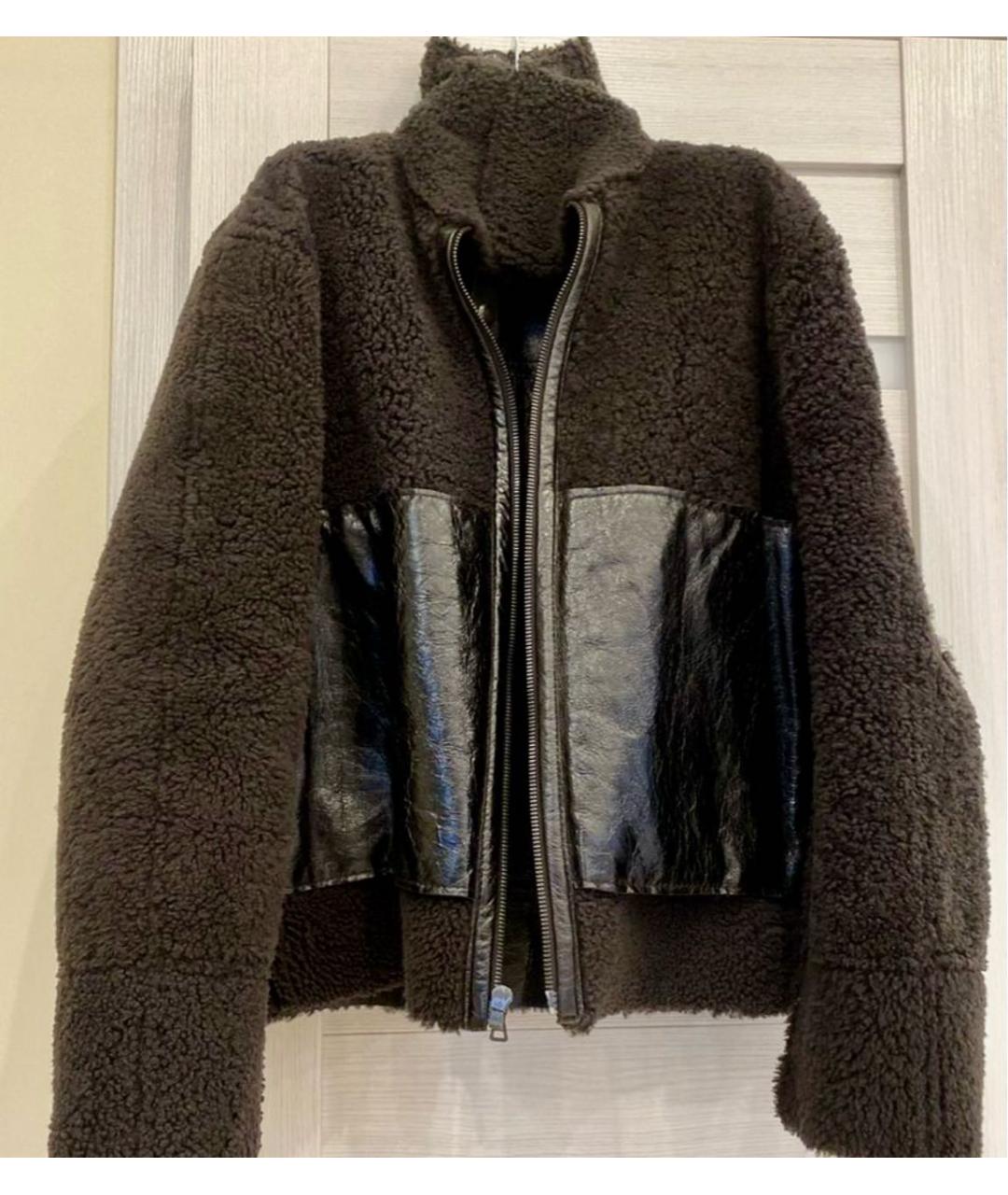 PRADA Коричневая меховая дубленка, фото 4