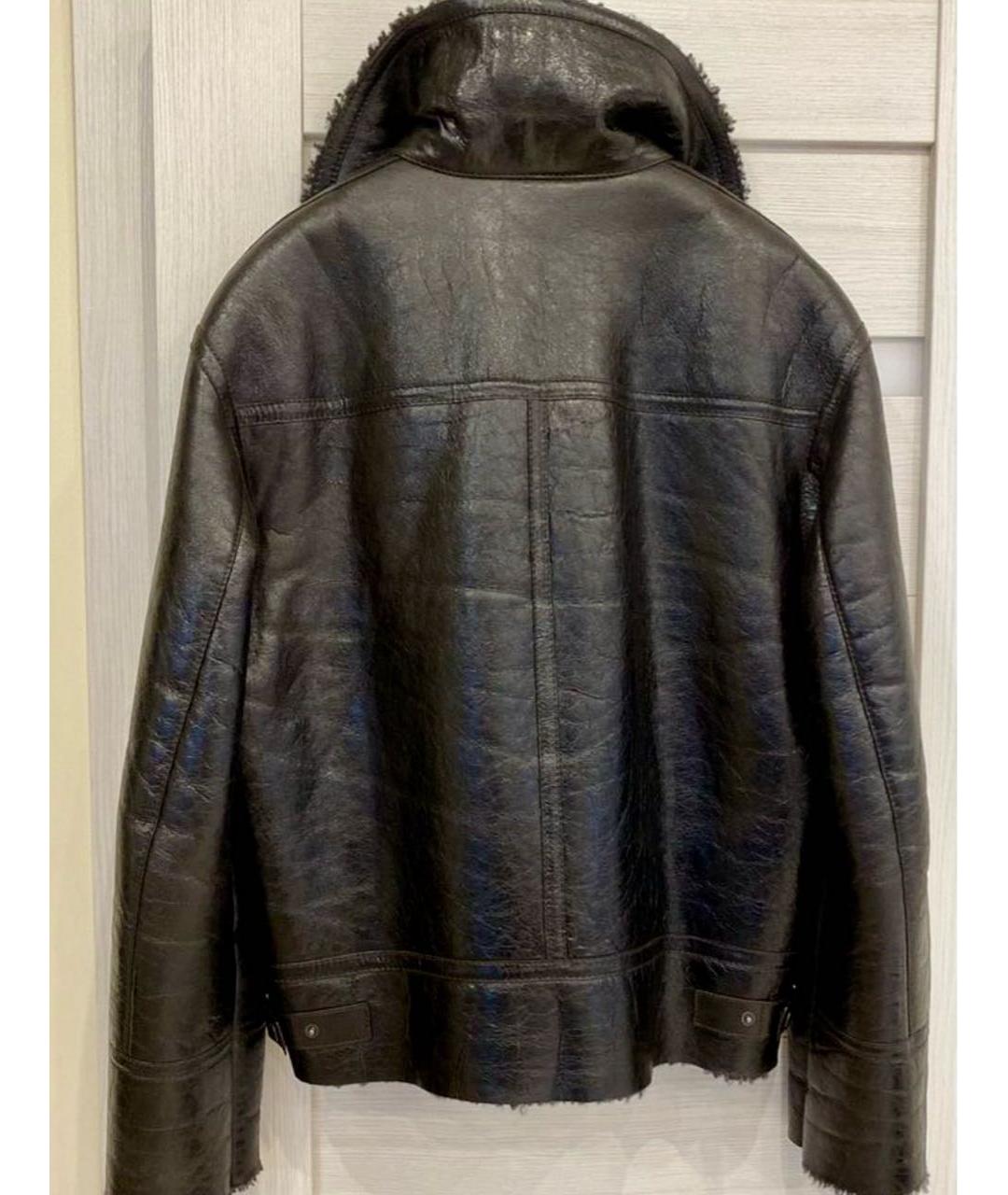 PRADA Коричневая меховая дубленка, фото 2