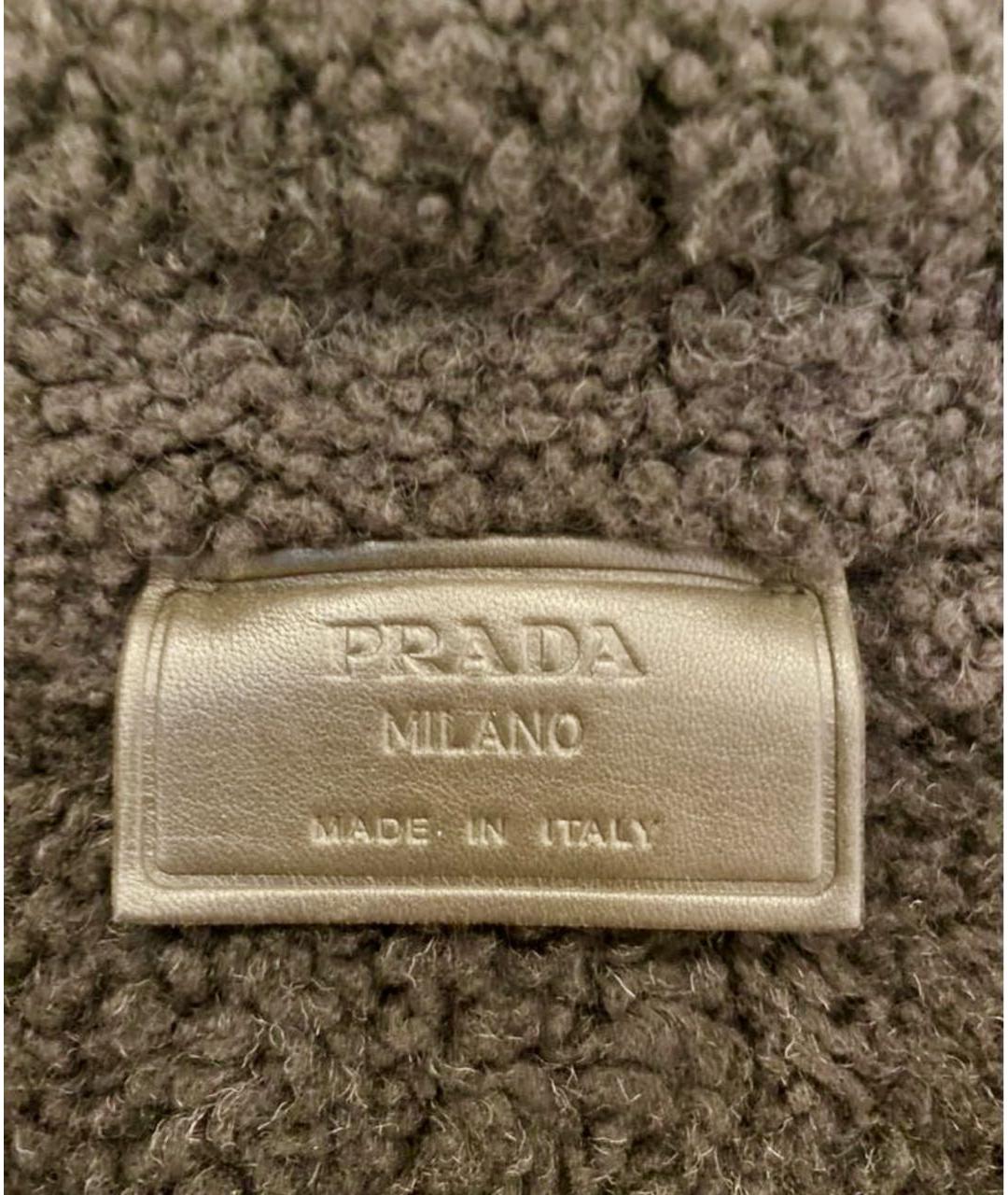 PRADA Коричневая меховая дубленка, фото 5