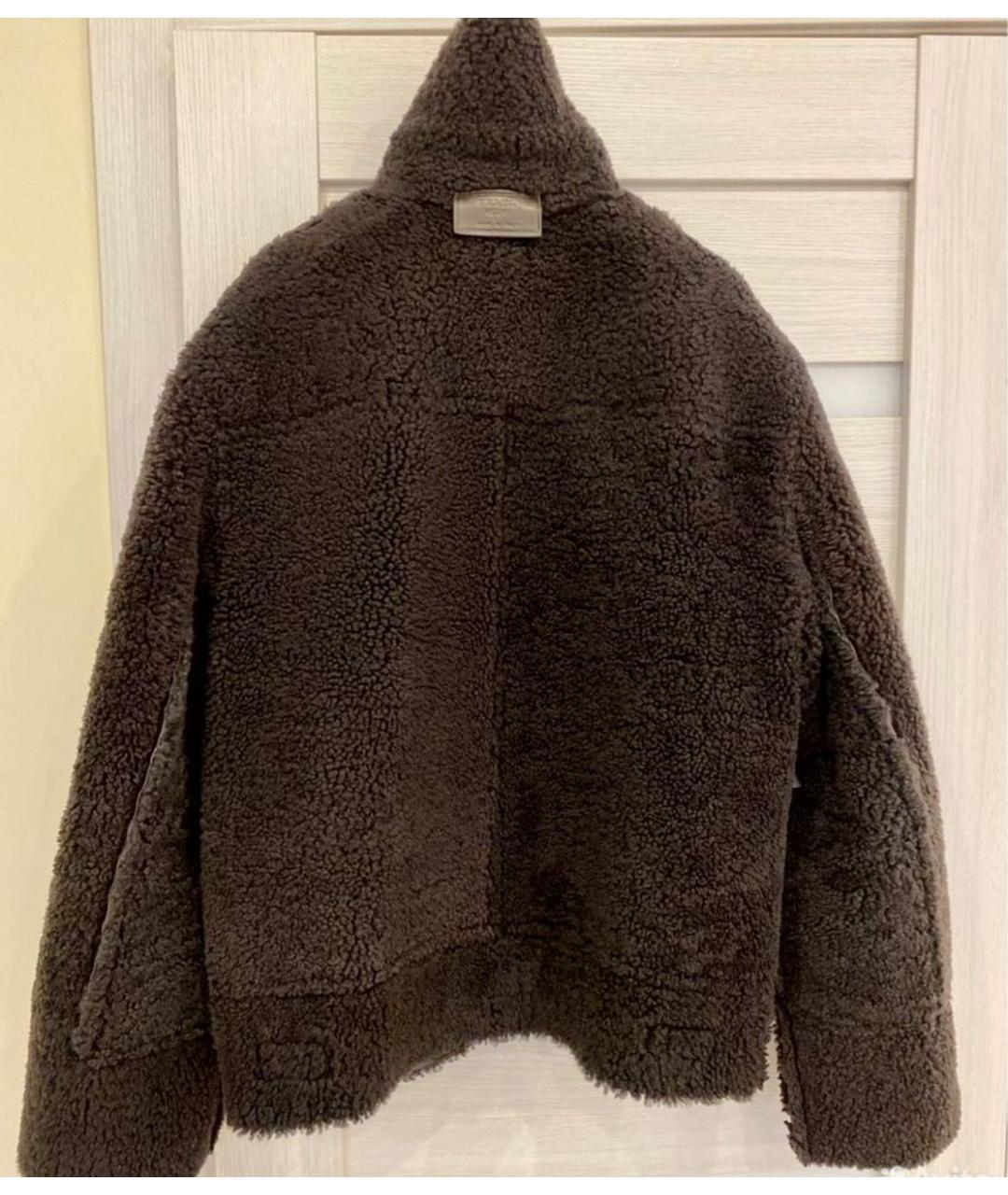 PRADA Коричневая меховая дубленка, фото 3