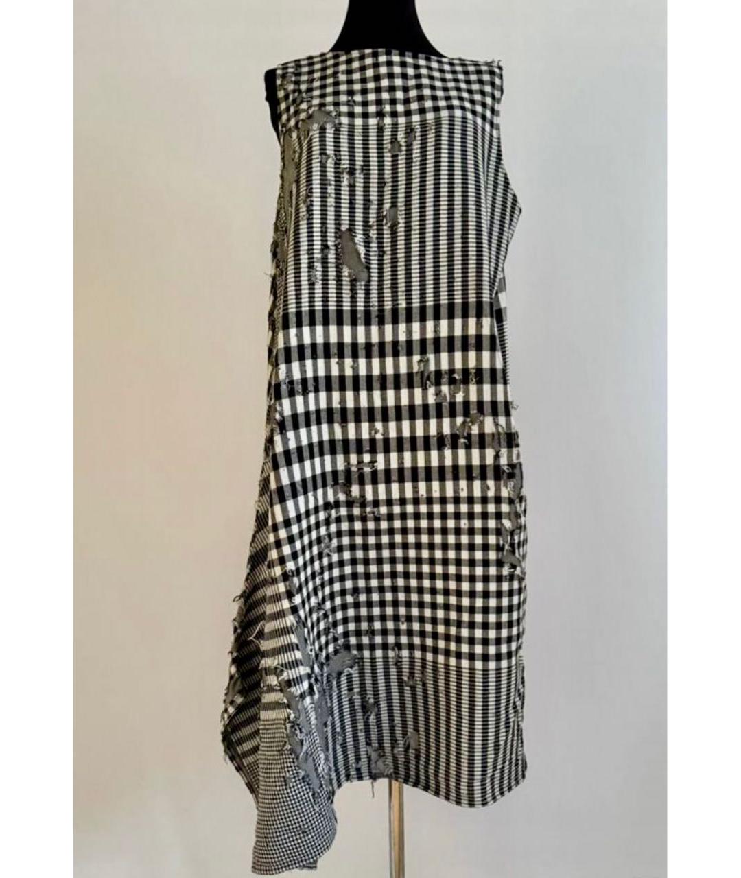 YOHJI YAMAMOTO Черное хлопковое повседневное платье, фото 5