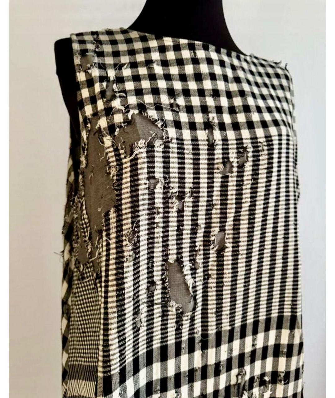 YOHJI YAMAMOTO Черное хлопковое повседневное платье, фото 2