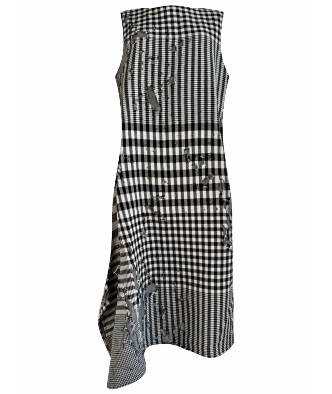 YOHJI YAMAMOTO Черное хлопковое повседневное платье, фото 1