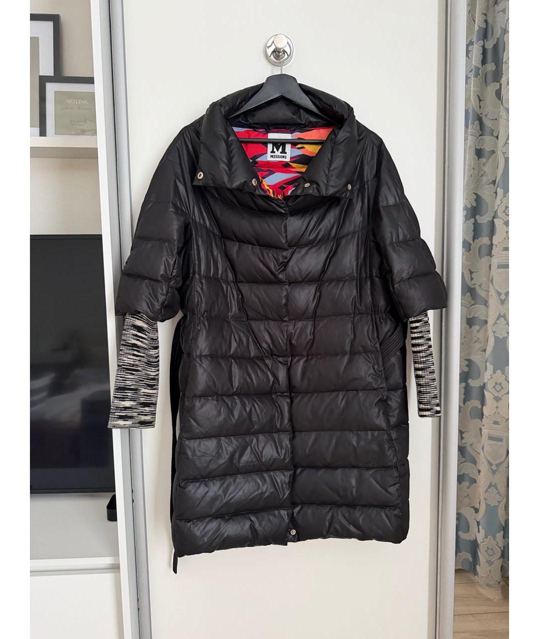 MISSONI Черный полиэстеровый пуховик, фото 7