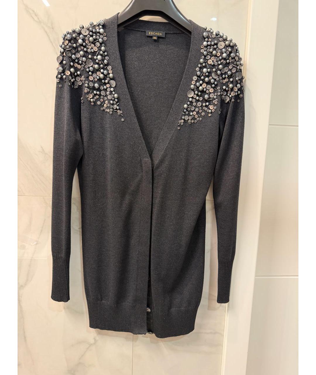 ESCADA Серый кашемировый кардиган, фото 9