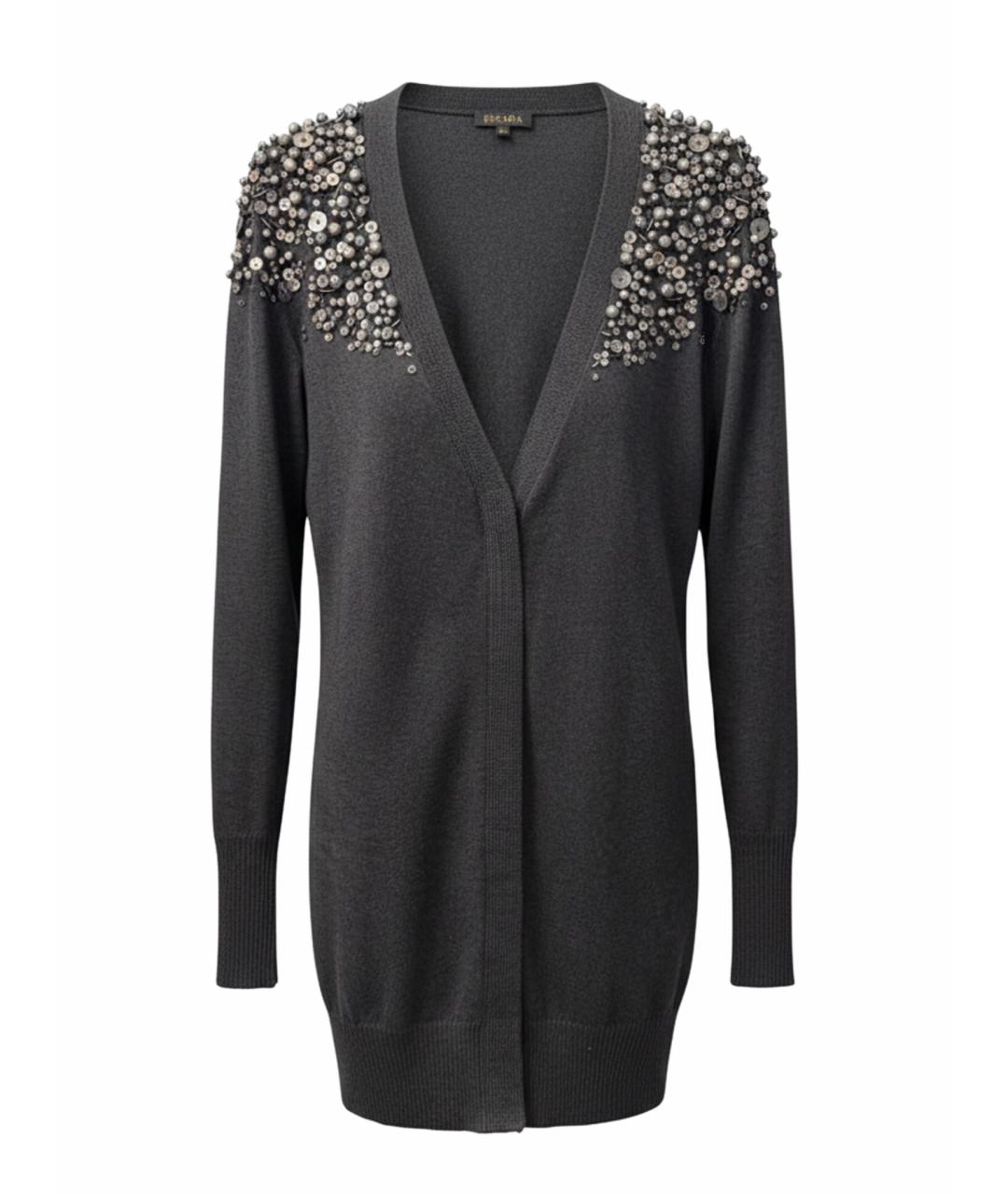 ESCADA Серый кашемировый кардиган, фото 1