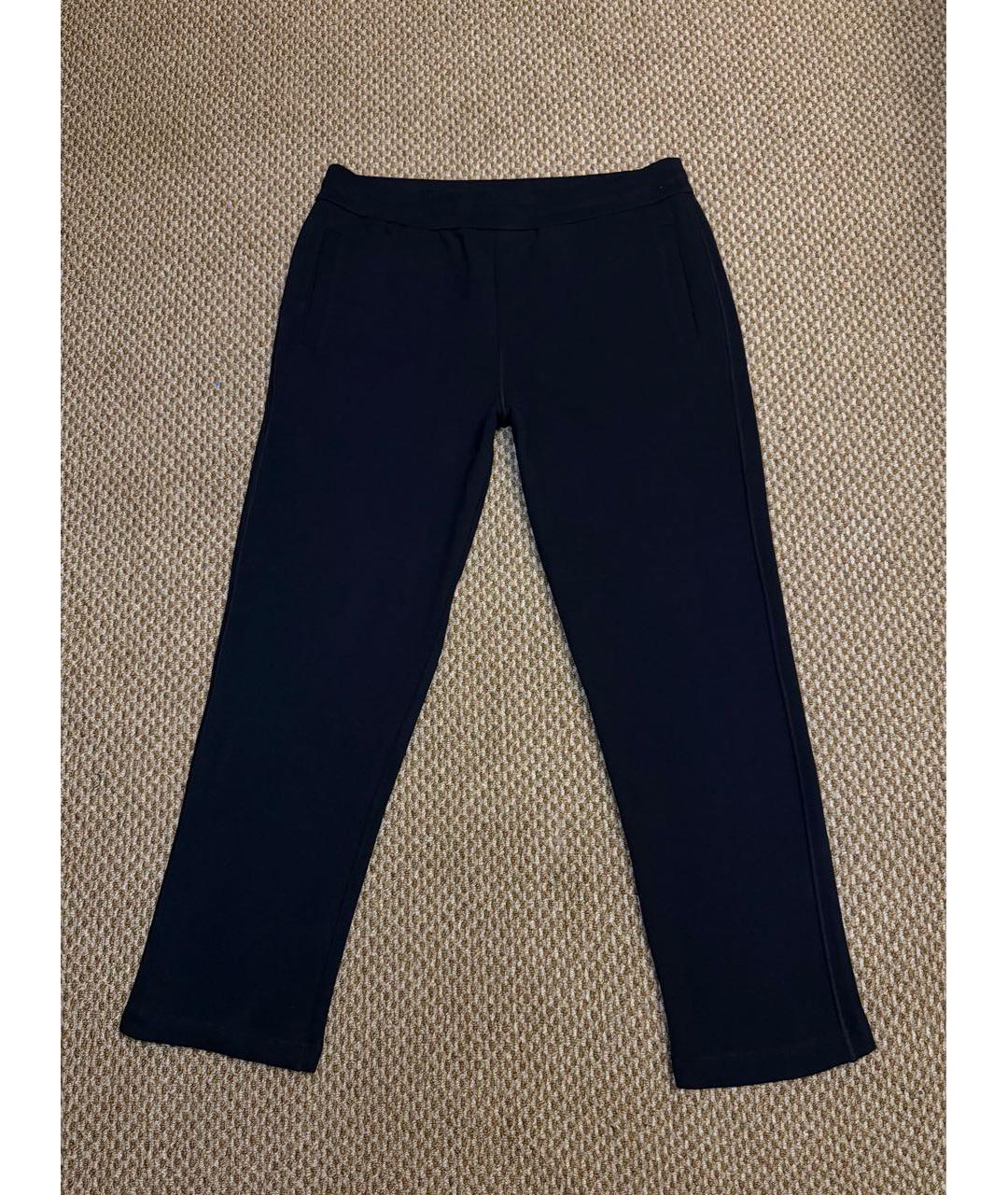 BRIONI Темно-синие хлопковые повседневные брюки, фото 3