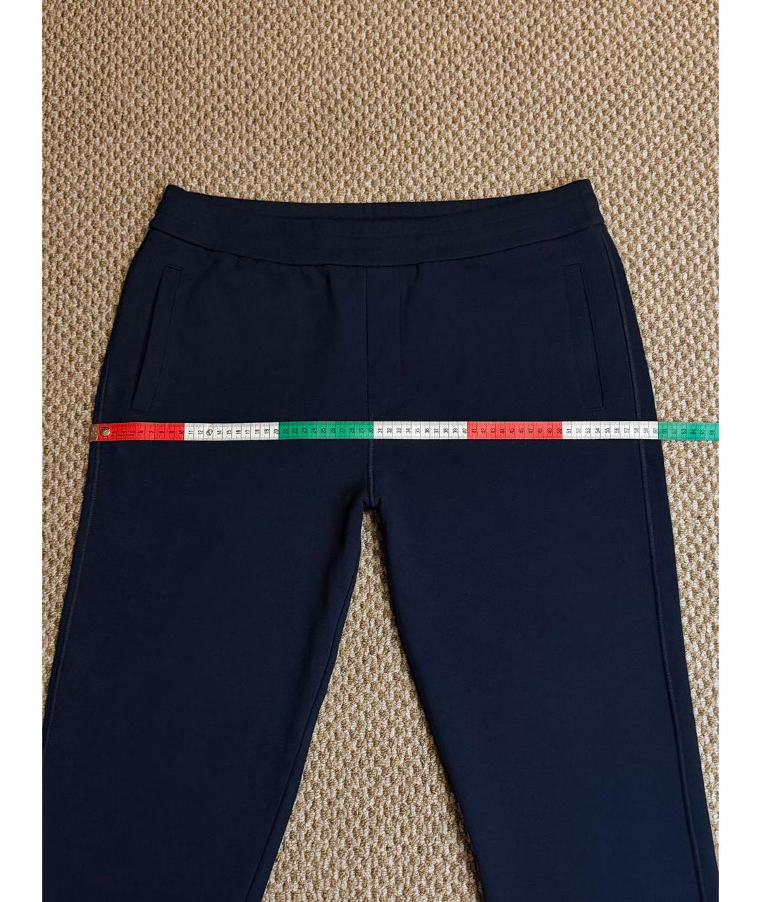BRIONI Темно-синие хлопковые повседневные брюки, фото 6