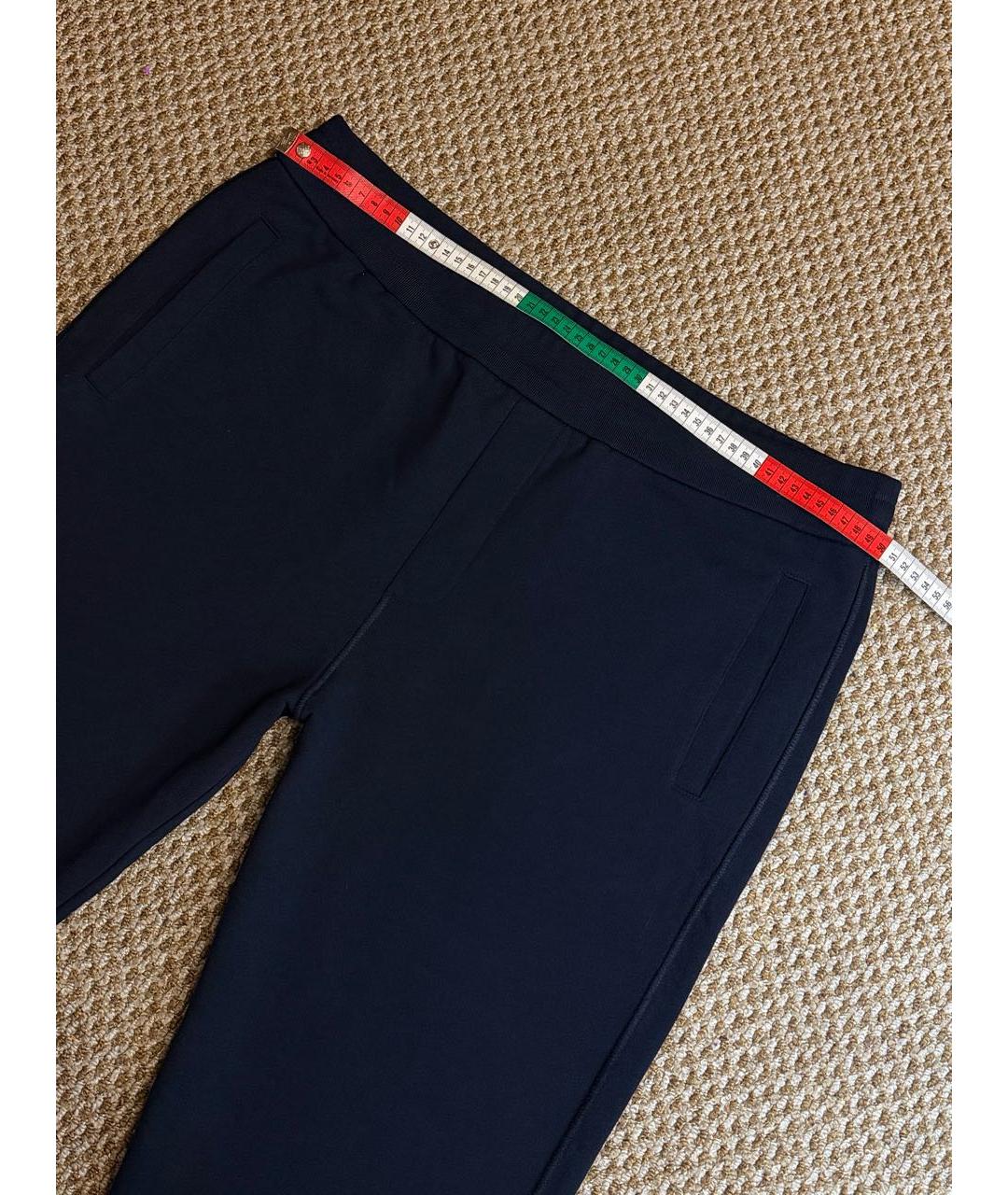 BRIONI Темно-синие хлопковые повседневные брюки, фото 5