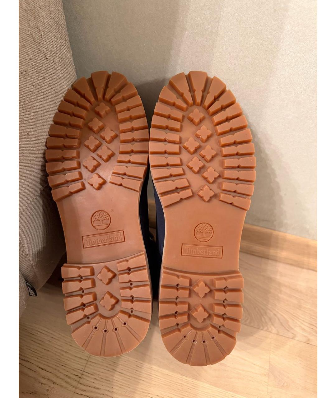 TIMBERLAND Темно-синие замшевые высокие ботинки, фото 5