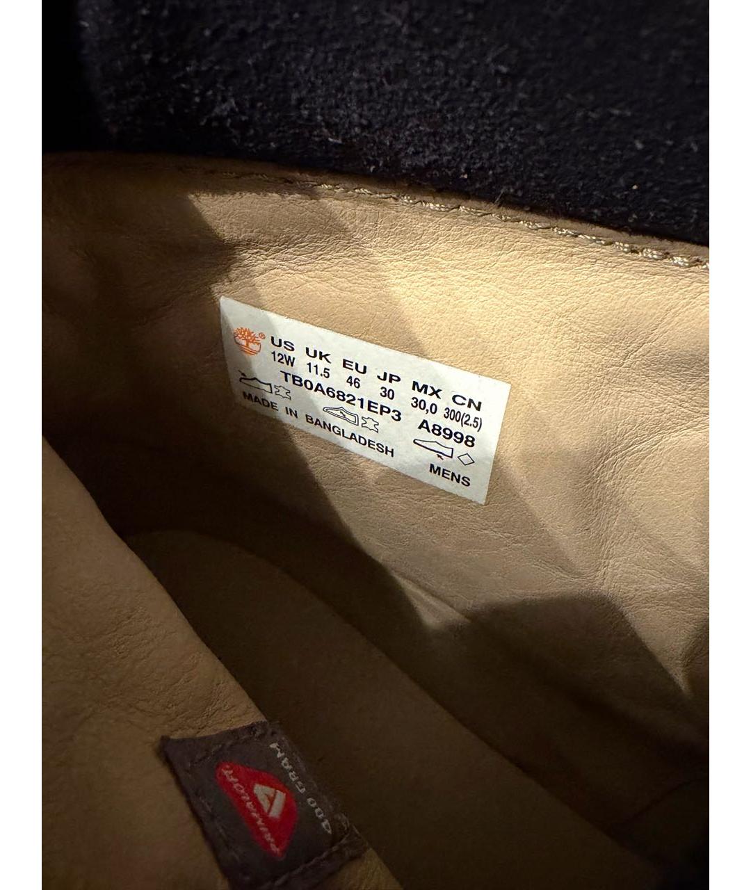 TIMBERLAND Темно-синие замшевые высокие ботинки, фото 6