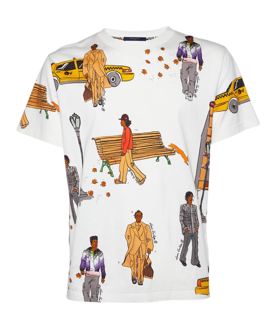 LOUIS VUITTON Белая футболка, фото 1