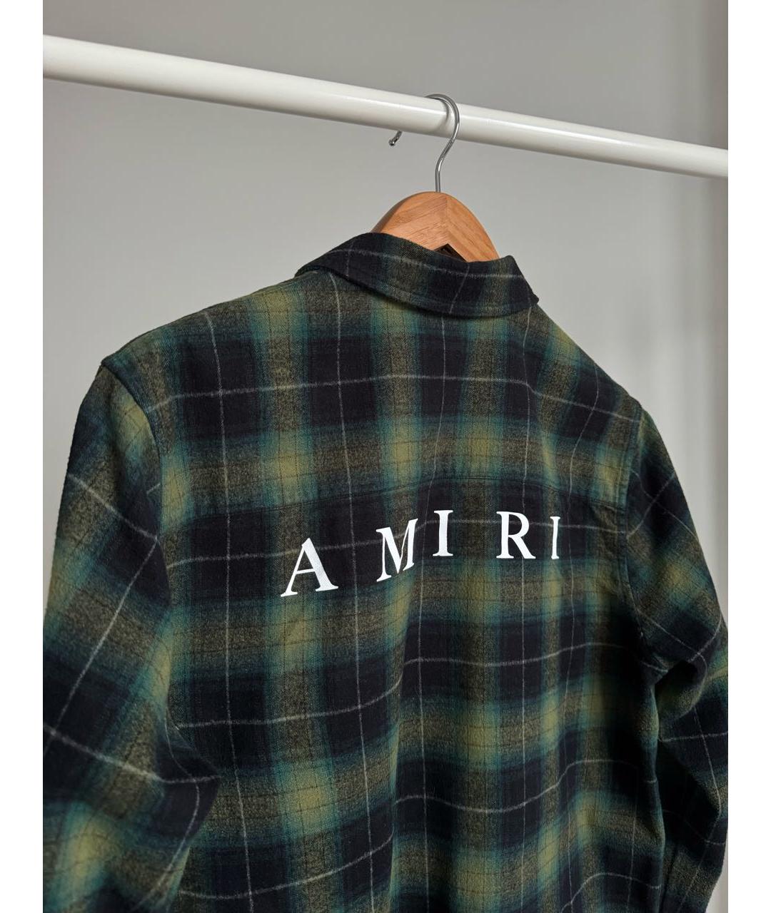 AMIRI Зеленая хлопковая кэжуал рубашка, фото 2