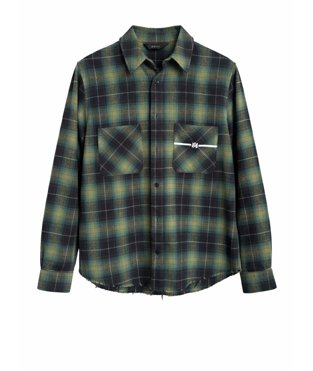 AMIRI Зеленая хлопковая кэжуал рубашка, фото 1