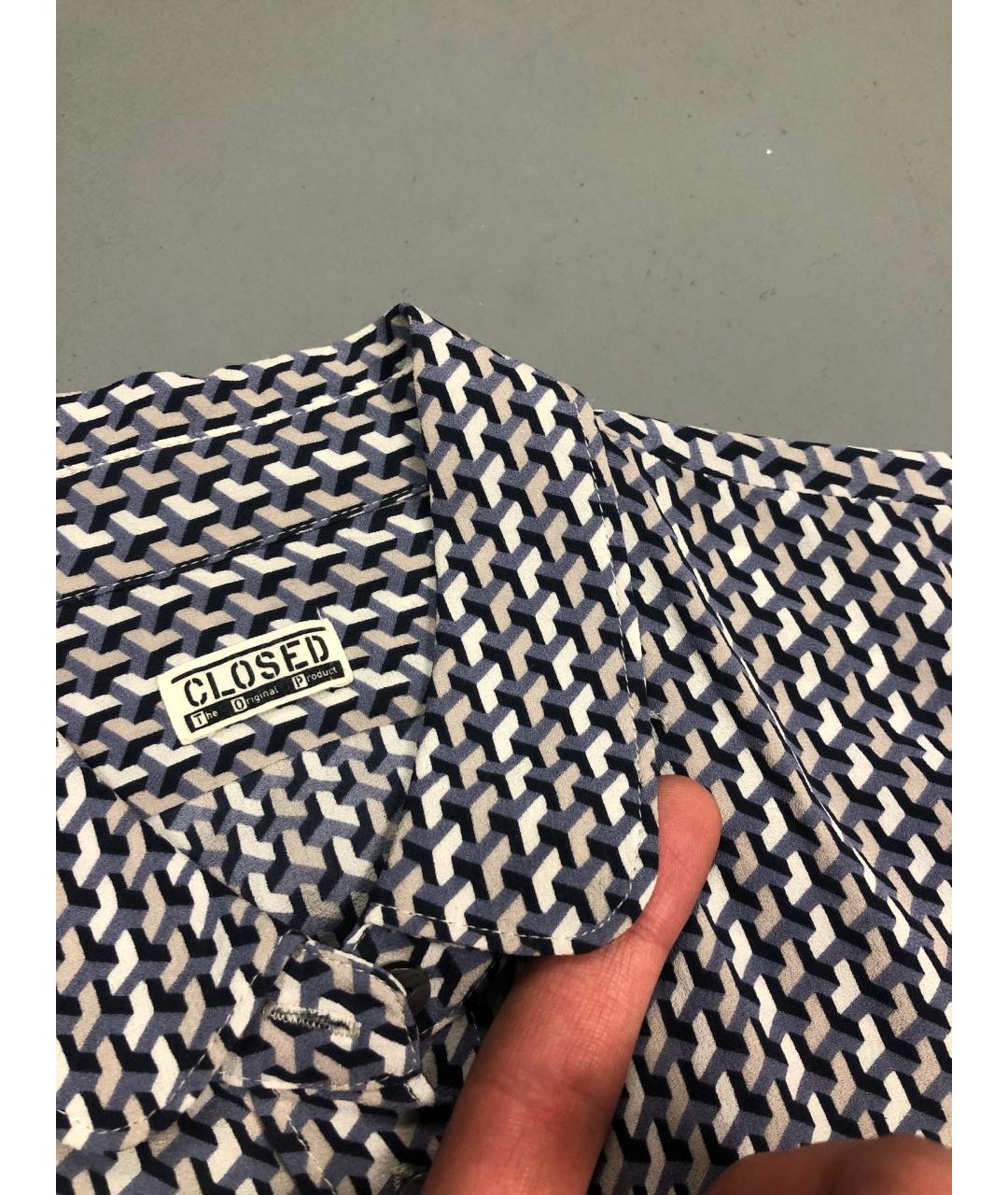 CLOSED Серая шелковая кэжуал рубашка, фото 3