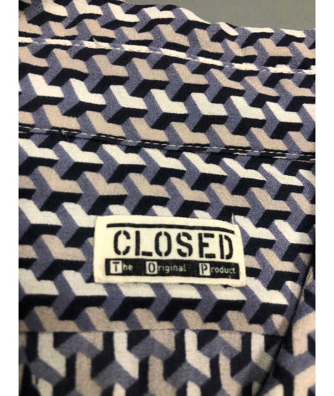 CLOSED Серая шелковая кэжуал рубашка, фото 5