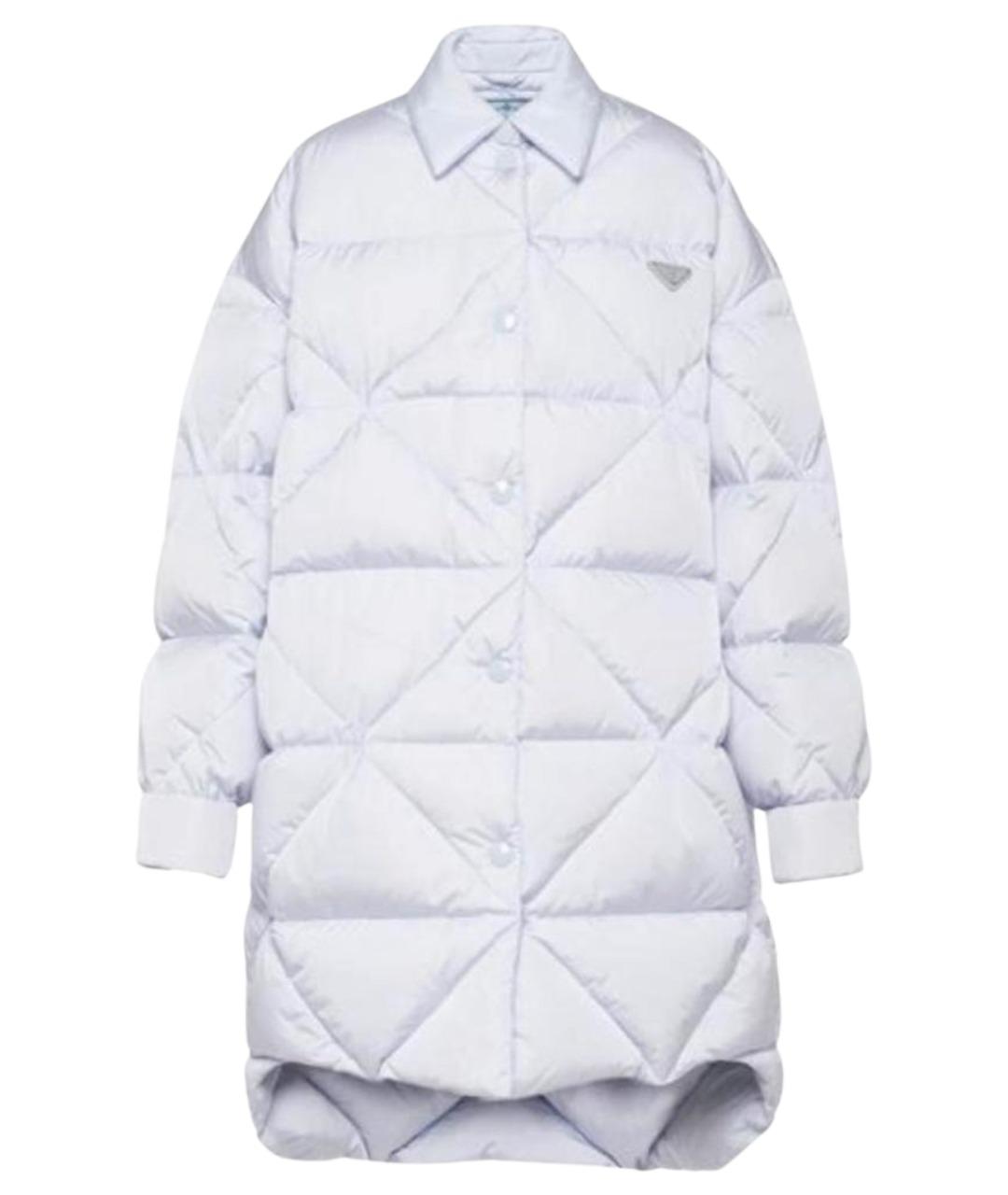 PRADA Голубая полиэстеровая куртка, фото 1