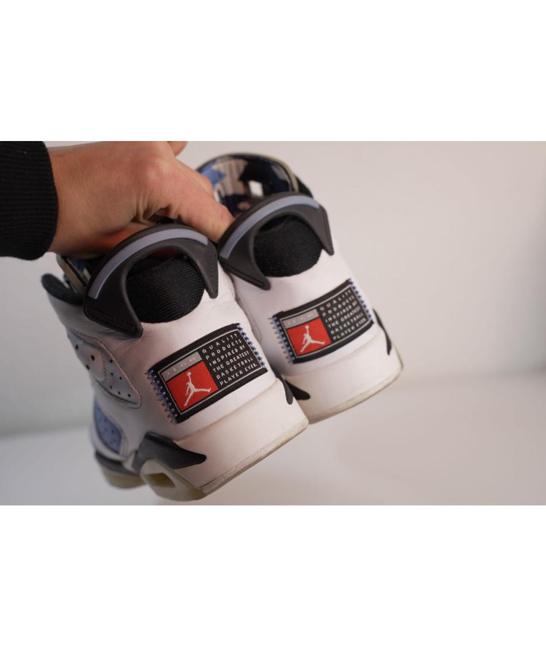 JORDAN Голубые кроссовки, фото 4