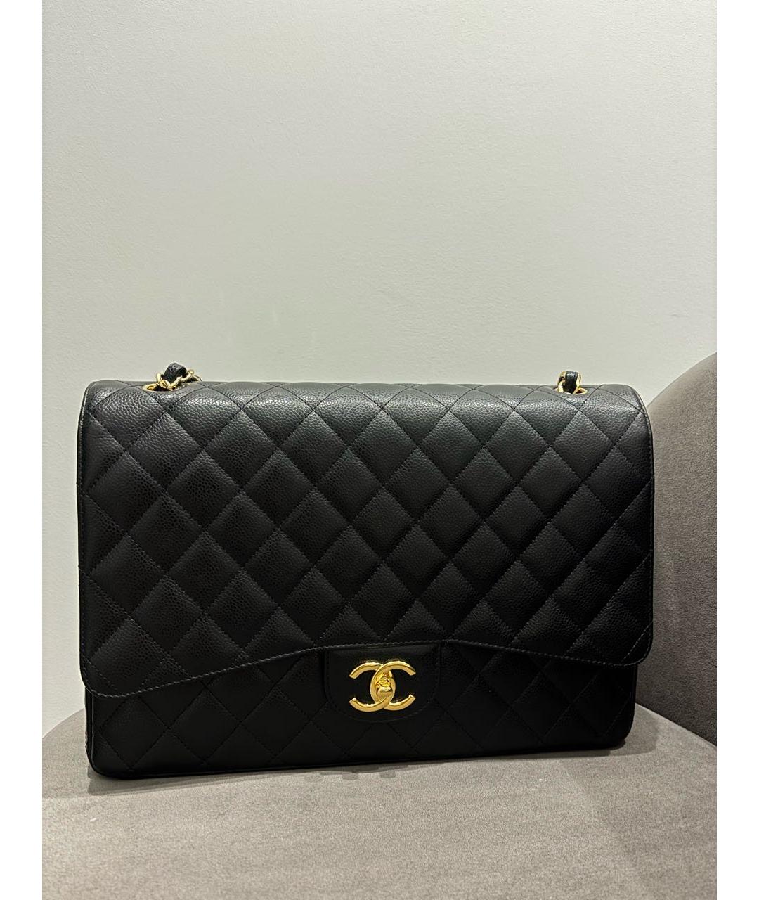 CHANEL Черная кожаная сумка через плечо, фото 9