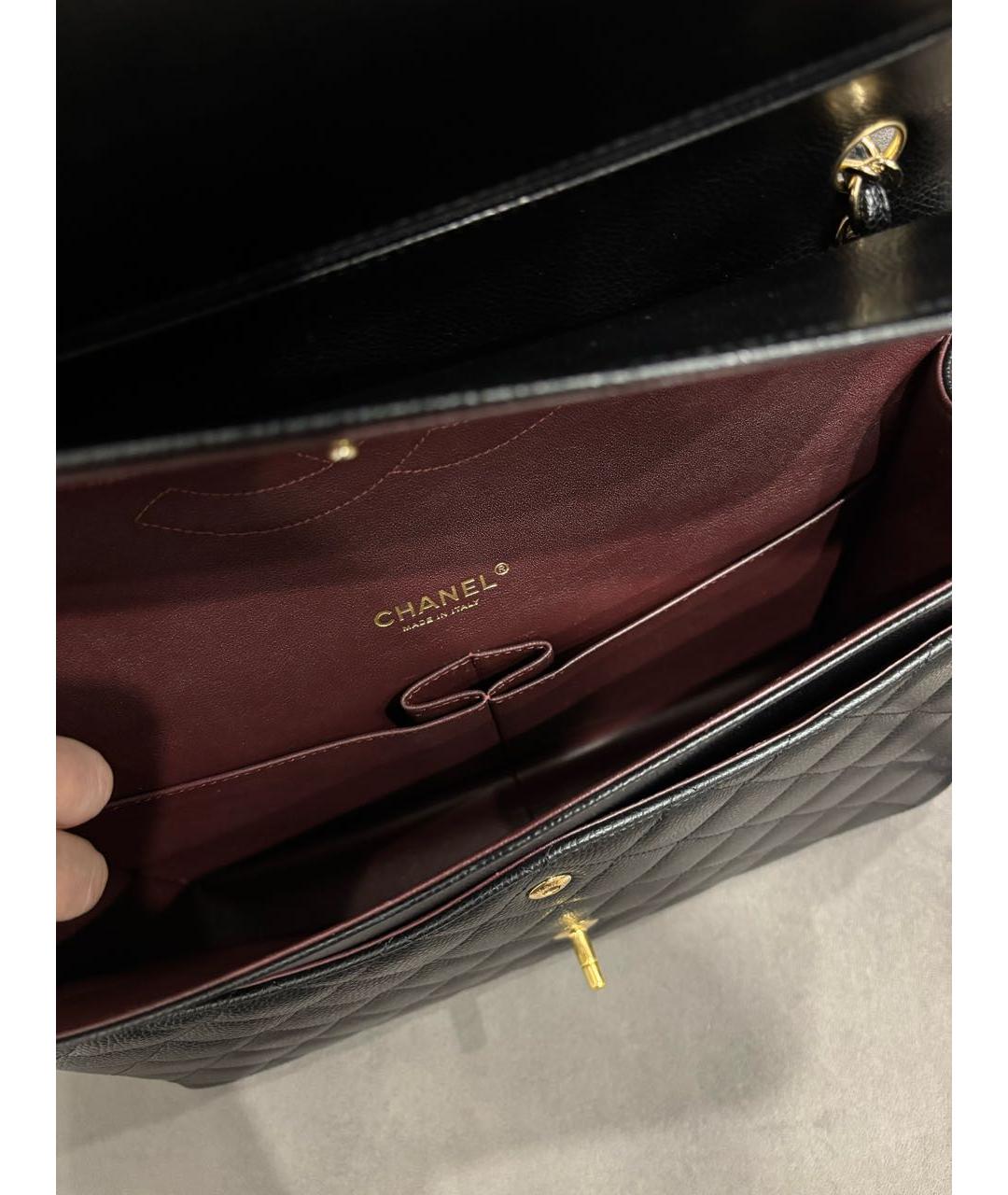 CHANEL Черная кожаная сумка через плечо, фото 4