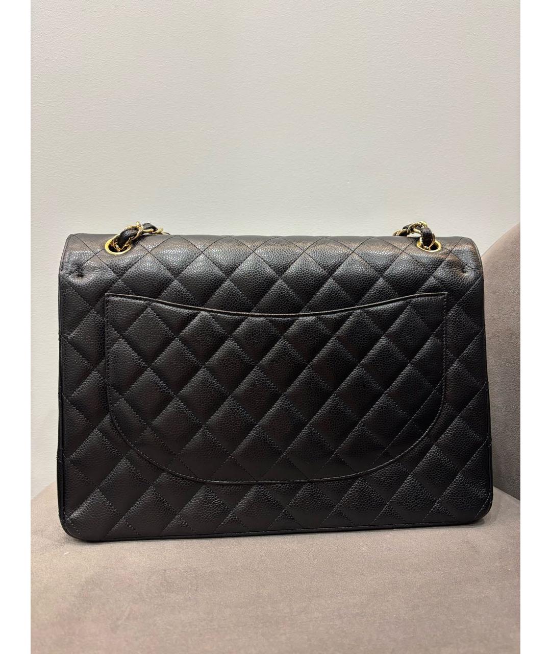 CHANEL Черная кожаная сумка через плечо, фото 3