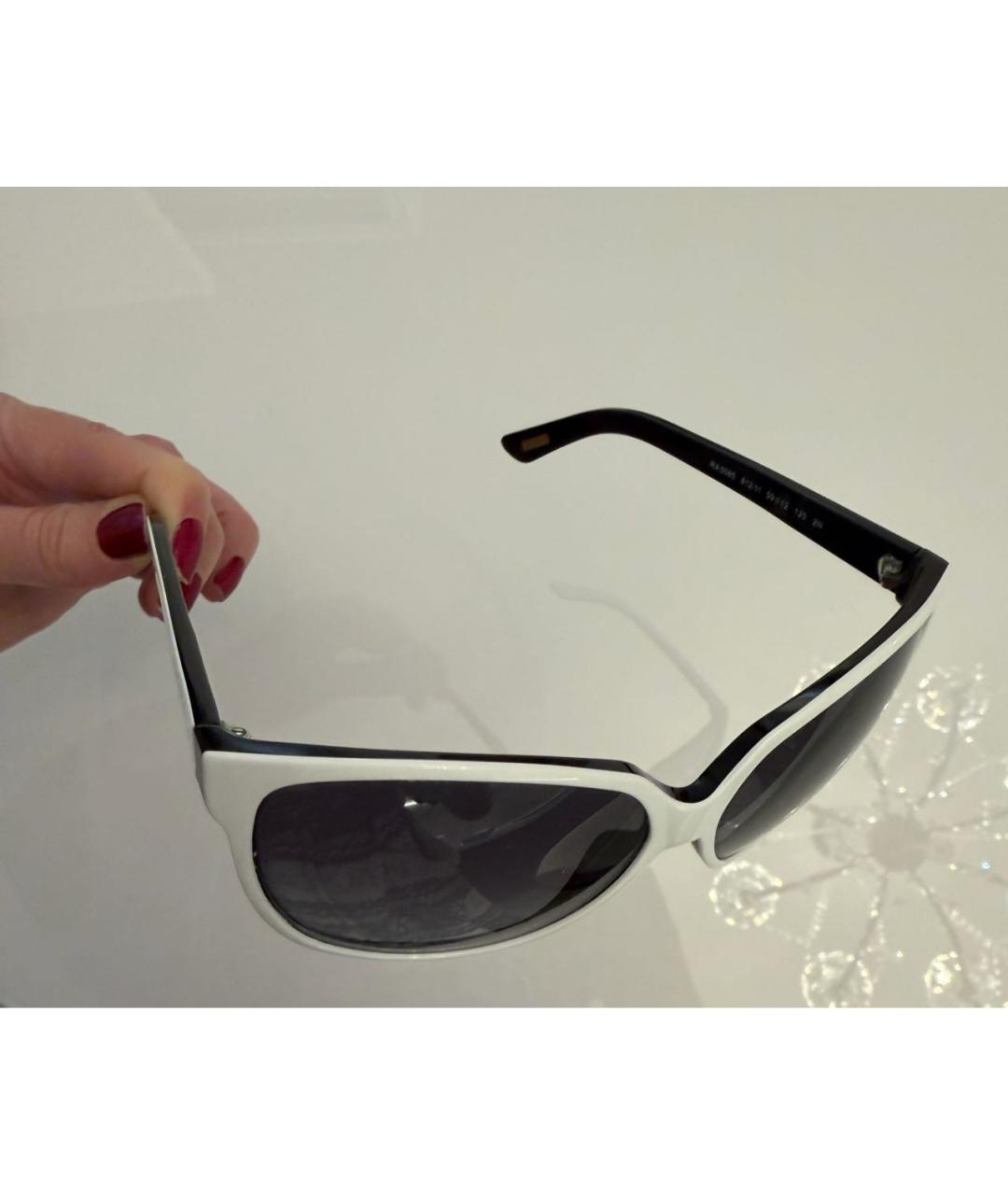 RALPH LAUREN Белые пластиковые солнцезащитные очки, фото 6