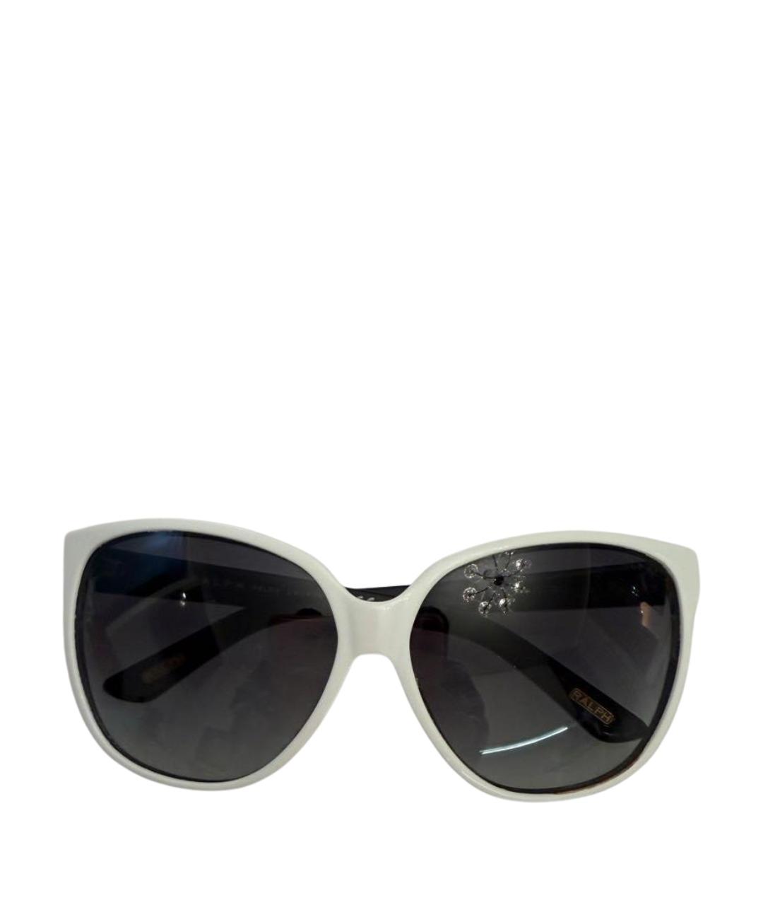 RALPH LAUREN Белые пластиковые солнцезащитные очки, фото 1